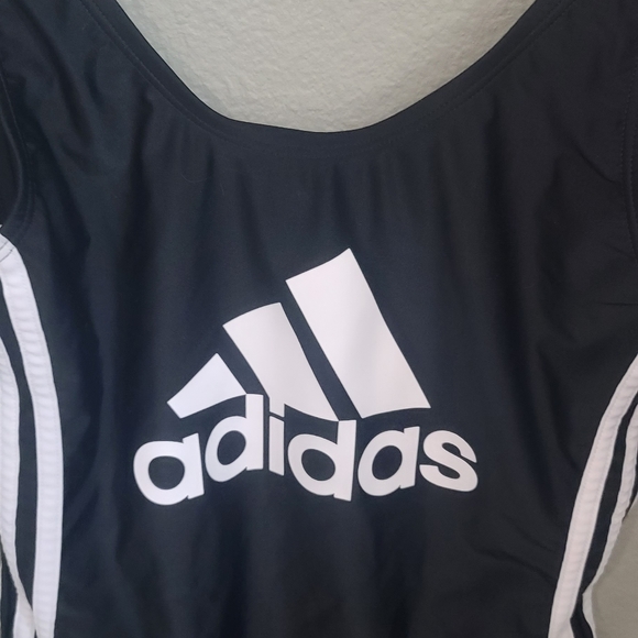 Adidas Logo Whole Piece One Piece Scoop Back Swimsuit - Picture 3 of 8